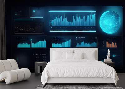 audio control panel Wall mural