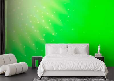 Green abstract background.  Vector illustration for card or banner Wall mural