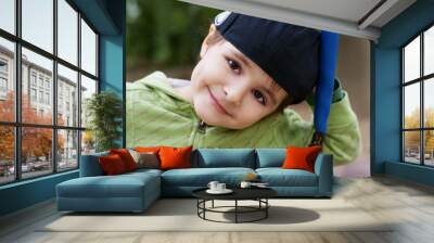 Cute boy Wall mural