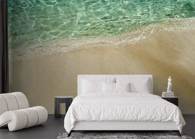 water texture sand beach summer holiday background Wall mural