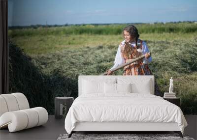 woman with a sword Wall mural