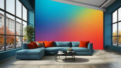 abstract rainbow color background, rough grunge grainy noised blurred color gradient Wall mural