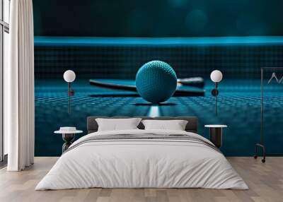 Abstract Table Tennis A Futuristic Digital Art Representation for Brainstorming. Concept Sports, Digital Art, Table Tennis, Abstract, Futuristic Wall mural