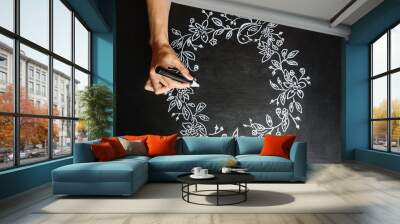 a autumn pattern Wall mural