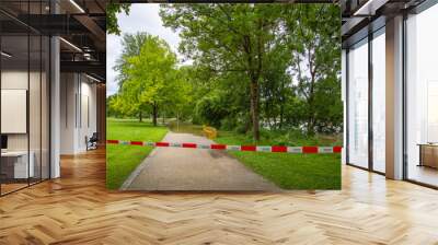 flood in bavaria, ingolstadt Wall mural