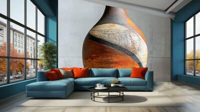 variety and ideas for large interior ceramic vases. studio with pottery floor vases. Wall mural