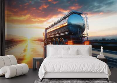 fuel tanker truck Wall mural