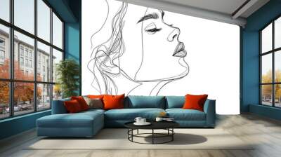 woman silhouette Wall mural