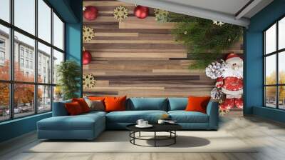 Christmas concept. Christmas background. Xmas card Wall mural