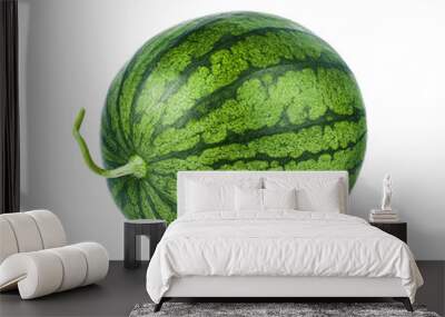 Watermelon isolated on white background Wall mural