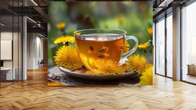 dandelion tea Wall mural