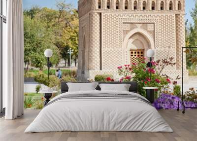 Ismail Samani mausoleum in Bukhara, Uzbekistan Wall mural