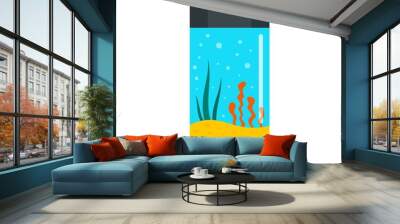 Aquarium tube icon. Flat illustration of aquarium tube vector icon for web design Wall mural