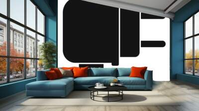 Charger adapter icon simple vector. Battery charge Wall mural