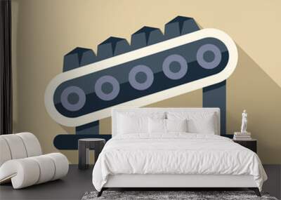 Conveyor belt, equipment for transporting materials in the mining industry Wall mural