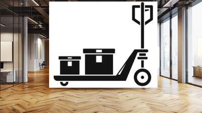 Lift cart icon. Simple illustration of lift cart vector icon for web design isolated on white background Wall mural