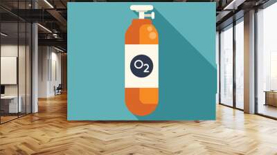 Oxygen tank providing supplemental oxygen for medical or industrial use Wall mural