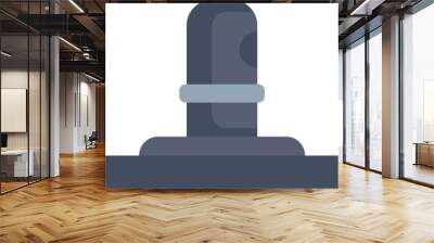 Simple vector illustration of a shivling, a sacred object representing the hindu deity lord shiva Wall mural