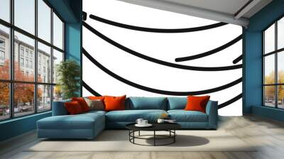 This simple icon features two bananas, symbolizing healthy eating and tropical fruit Wall mural