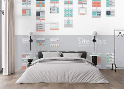 site map Wall mural