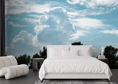 sky and clouds Wall mural