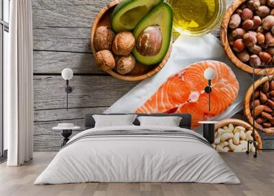 Selection of healthy fat sources Wall mural