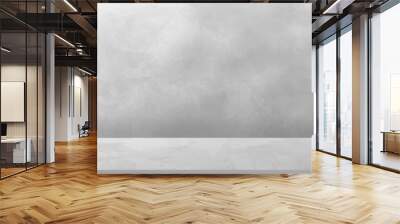 Cement wall Studio grey background, Empty Display room 3D podium with gray Concrete floor texture surface,Vector Backdrop gallery marble studio mockup for cosmetic,Beauty product presentaion Wall mural