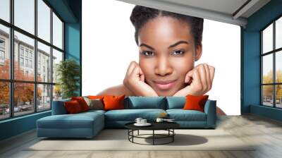 Black beauty with perfect skin Wall mural