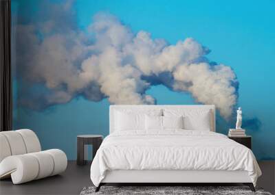 two smoking chimneys Wall mural