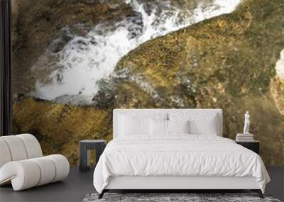 water flowing over the rocks Wall mural