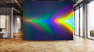 Real holographic texture. Natural spectrum. Rainbow Wall mural