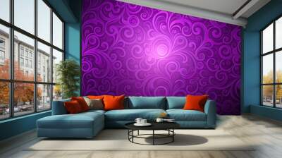 Abstract purple wallpaper with swirling patterns and gradients, purple, wallpaper, abstract, texture, modern Wall mural