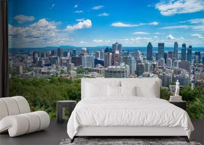 View of Montreal city in Canada Wall mural