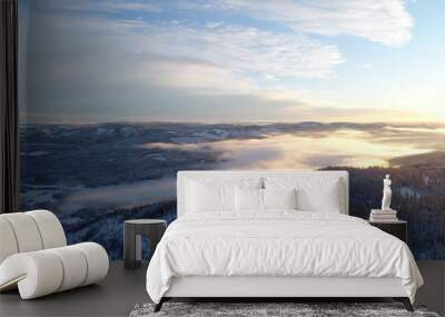 Landscape winter Wall mural