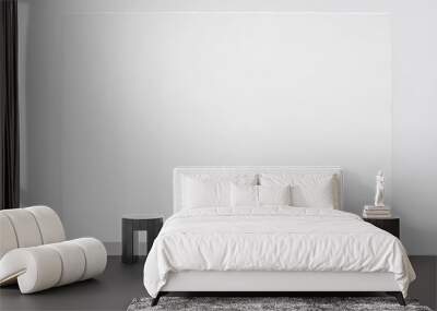 white canvas on stretcher on white wall, clipping path Wall mural