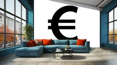 euro symbol Icons illustration Wall mural