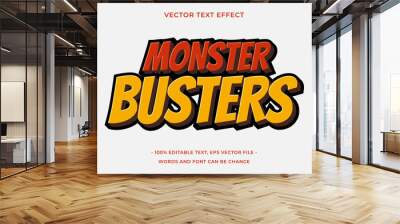 Monster editable text effect Wall mural