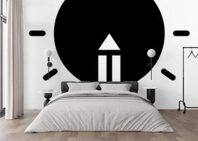 Creative bulb idea icon Wall mural