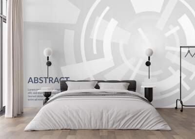 simple clean white elegant business background suitable for presentation focus target Wall mural