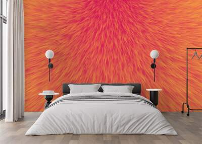 Abstract fur background, Abstract orange texture - Vector Wall mural