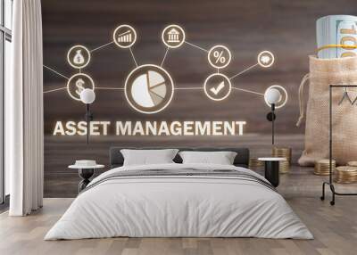 Asset Management. Technology. Business concept Wall mural