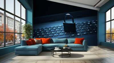 Internet and computer security concept. Wall mural