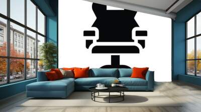 gaming chair glyph icon illustration vector graphic Wall mural