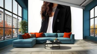 Ragazza con cappotto Wall mural