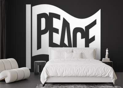 Peace icon on background for graphic and web design. Simple vector sign. Internet concept symbol for website button or mobile app. Wall mural