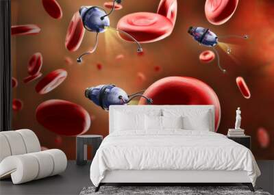 Nanobots Wall mural