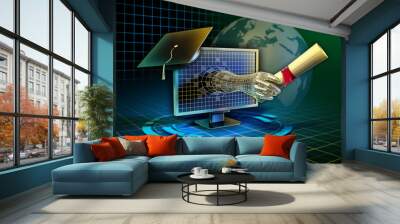 online learning Wall mural