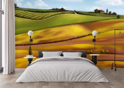 Tuscany hills Wall mural