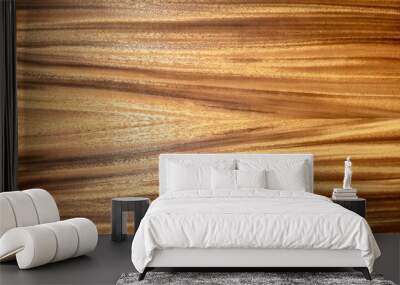 texture background of retro teak wood panel  Wall mural