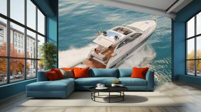 motor boat Wall mural